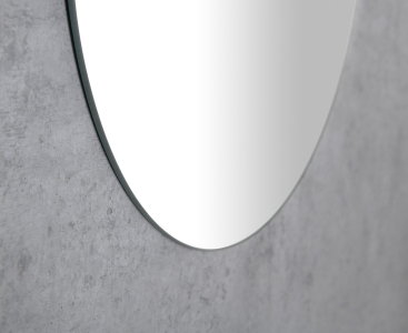 Aqualine Zrcadlo s broušenou hranou oválné 40x70cm, CU free 22503