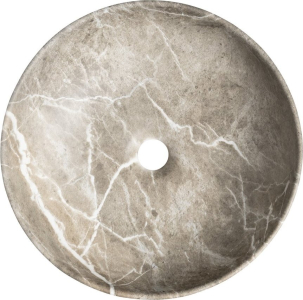 Sapho RONDANE keramické umyvadlo na desku Ø 41cm, breccia mramor AR435BM