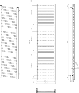 Sapho DINA otopné těleso 400x1560 mm, bílá IR364W