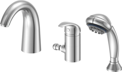 Aqualine KASIOPEA tříprvková baterie na okraj vany, chrom 1107-30