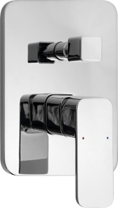 Aqualine FACTOR podomítková sprchová baterie, 2 výstupy, chrom FC642
