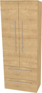 Mereo Bino, koupelnová skříňka vysoká 163 cm, dvojitá, Multidecor, Dub Arlington CN699DARL
