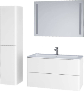 Mereo Siena, koupelnová skříňka 80 cm, bílá lesk CN411S