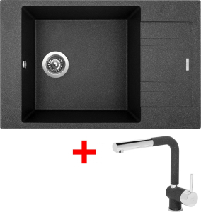 Granitový dřez Sinks VARIO 780 Granblack + Mix 3 P GR G6830