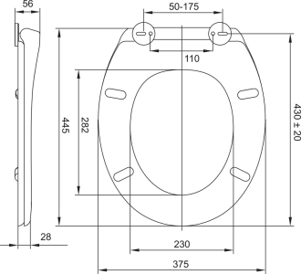 Mereo WC sedátko samozavírací CSS112S