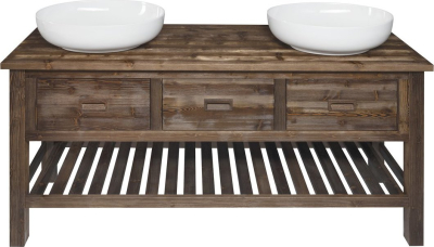 Sapho BRAND umyvadlová skříňka 160x73x50cm, mořený smrk BA161S
