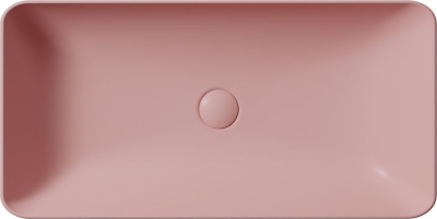 GSI NUBES keramické umyvadlo na desku 80x40cm, blush mat 904024
