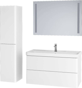 Mereo Siena, koupelnová skříňka s keramickým umyvadlem 101 cm, černá mat CN4421