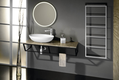 Sapho SKA nástěnný sušák ručníků 600x1150x100mm, bílá mat SKA512