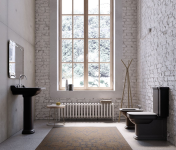 Kerasan WALDORF nádržka k WC kombi, černá mat 418131