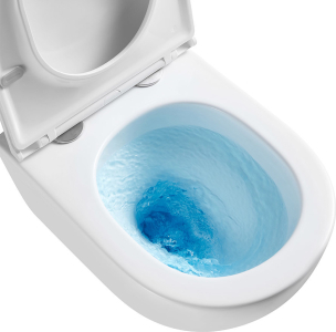 Mereo WC závěsné kapotované, Smart Flush RIMLESS, 490x370x360, keramické, vč. sedátka CSS126 VSD82T2