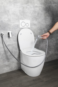 Aqualine Bidetová sprška kulatá, ABS/chrom BS5003