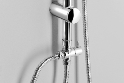 Aqualine KERA sprchový sloup s napojením na baterii, chrom SL430
