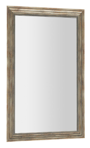 Sapho DEGAS zrcadlo v dřevěném rámu 61, 6x101, 6cm, černá/starobronz NL731