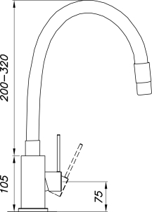Granitový dřez Sinks FRAME 457 Pureblack + Flexia G7726