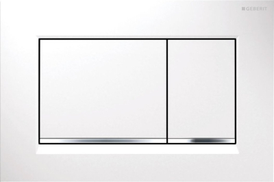 Geberit GEBERIT SIGMA30 ovládací tlačítko, bílá lesk/chrom 115.883.KJ.1
