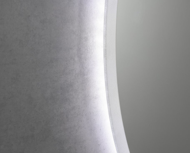 Aqualine URSA kulaté zrcadlo s LED osvětlením ø 60cm, dotykový senzor, stmívatelné UR060