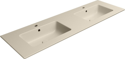 GSI PURA keramické dvojumyvadlo Slim 142x46cm, creta mat 8889108