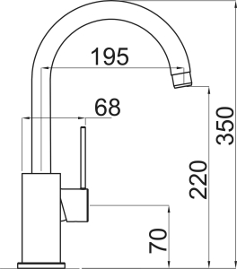 Granitový dřez Sinks LINEA 600 Granblack+VITALIA LI60030VVICL