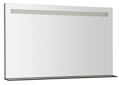 Sapho BRETO zrcadlo s LED osvětlením a policí 100x60, 8cm BT100