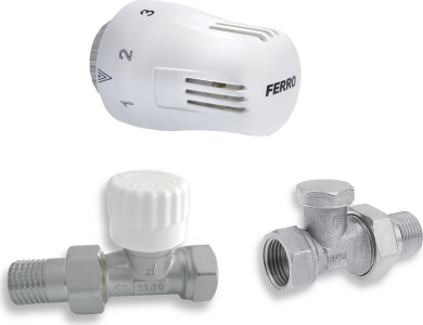 Novaservis Sada na radiatory s termostatem přímá 1/2" ZTM01