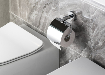Sapho X-ROUND držák toaletního papíru s krytem, chrom XR702