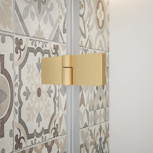 Gelco TRINITY GOLD MATT čtvercový sprchový kout 1000x1000mm, čiré sklo, levé GT5610-10CL-G