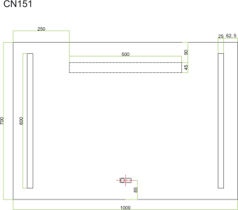 Mereo Zrcadlo 100x70 cm s LED osvětlením a odmlžováním CN151