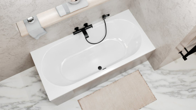 Polysan LEVANA obdélníková vana 170x80x39cm, bílá 71745