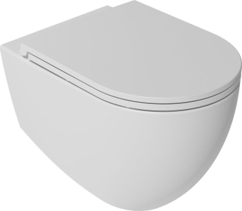 Isvea INFINITY závěsná WC mísa, Rimless, 36, 5x53cm, bílá mat 10NF02004-2L
