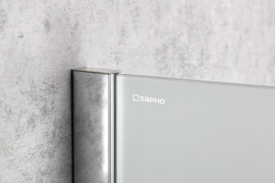 Sapho Dělící stěna mezi urinály 40x100cm, mléčné sklo PW140