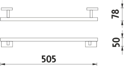 Nimco KEIRA Držák na ručníky, 51 cm KE 22046-26