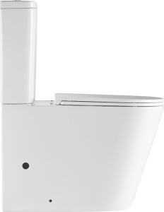 Mereo WC kombi, vyvýšené, vario odpad, kapotované, Smart Flush RIMLESS, keramické vč. sedátka VSD92T1