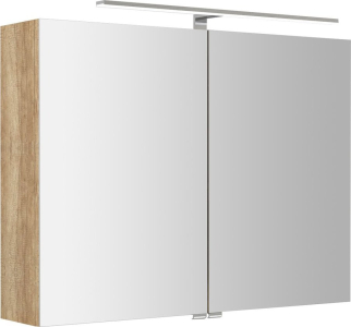 Sapho RIWA galerka s LED osvětlením, 81x70x17cm, dub alabama RIW080-0022