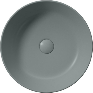 GSI KUBE X keramické umyvadlo na desku, průměr 40cm, agave mat 942604