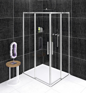 Polysan ALTIS obdélníkový sprchový kout 1000x800 mm, L/P varianta, rohový vstup, čiré sklo AL1510CAL1580C