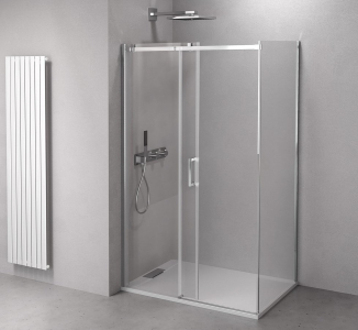 Polysan THRON SQUARE obdélníkový sprchový kout 1400x800mm, hranaté pojezdy TL1480-5002