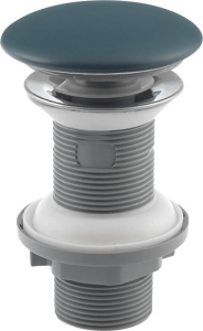 Isvea Umyvadlová výpust 5/4“, click-clack, keramická zátka, 20-70mm, zelená petrol 38TP0181I