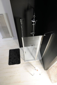 Gelco ONE sprchové dveře s pevnou částí 1000 mm, čiré sklo GO4810