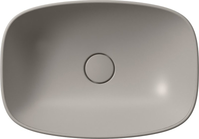 GSI NUBES keramické umyvadlo na desku 50x35cm, tortora mat 978405