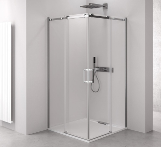 Polysan THRON SQUARE čtvercový sprchový kout 1200x1000mm, hranaté pojezdy, rohový vstup TL2210-5002
