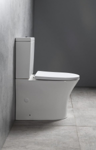 Bruckner LEON WC kombi, Rimless, spodní/zadní odpad, bílá 201.437.4