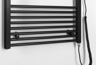 Aqualine DIRECT-E elektrické otopné těleso rovné 600x1680 mm, 800 W, černá ILE66TB