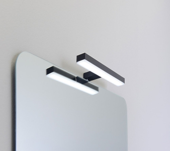 Sapho VERONICA 2 LED svítidlo, 8 W, 300x25x83 mm, IP44, černá E27423CI