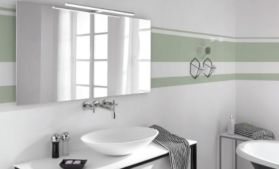 Sapho FELINA LED svítidlo, 12W, 608x15x112mm, IP44, chrom FE060