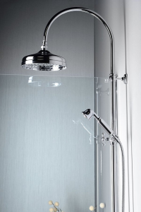 Sapho VANITY sprchový sloup k napojení na baterii, hlavová, ruční sprcha, chrom SET061