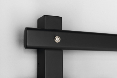 Sapho ELCOR elektrický sušák ručníků 480x920x50 mm, 128 W, černá mat EB460