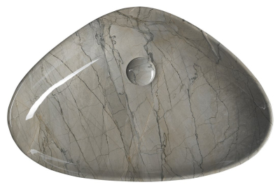 Sapho DALMA keramické umyvadlo na desku, 58, 5x39 cm, grigio MM213