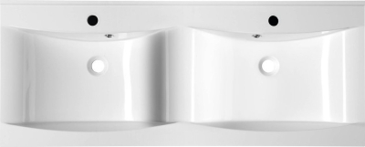 Sapho LUCIOLA dvojumyvadlo, litý mramor, 120x48cm, bílá 50122