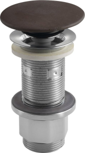 Sapho Umyvadlová výpust 5/4“, click-clack, betonová zátka, 10-80mm, tmavě hnědá FG915